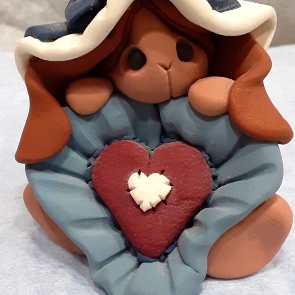 Pinched clay figurines